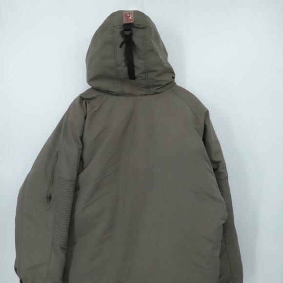 Heavyweight Snow Winter Jacket Mens Grey XL Hooded Down Filled Feather Urikore - Picture 9 of 12